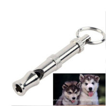 China Manufacturer Puppy Pet Dog Whistle Two tone Ultrasonic Flute Stop Barking Ultrasonic Sound Repeller Cat Training Keychain-